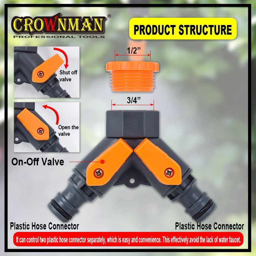 conector de manguera en Y de plástico a presión (5)