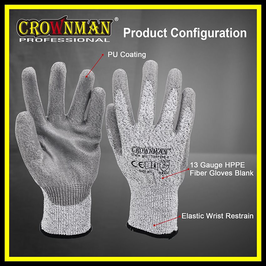 1537999 Gants anti-coupure avec certificat CE 2