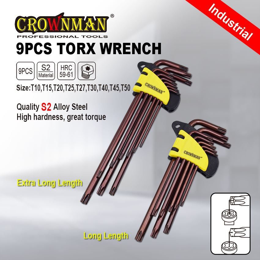 Material S2 Llave torx de 9 piezas (3)